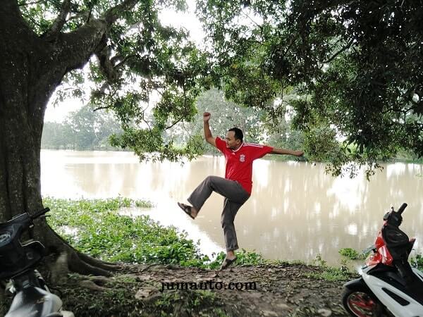wisata dam raman kota metro lampung
