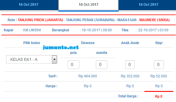 Ini Daftar Harga Tiket Kapal Umsini Terbaru Berikut Rute Dan
