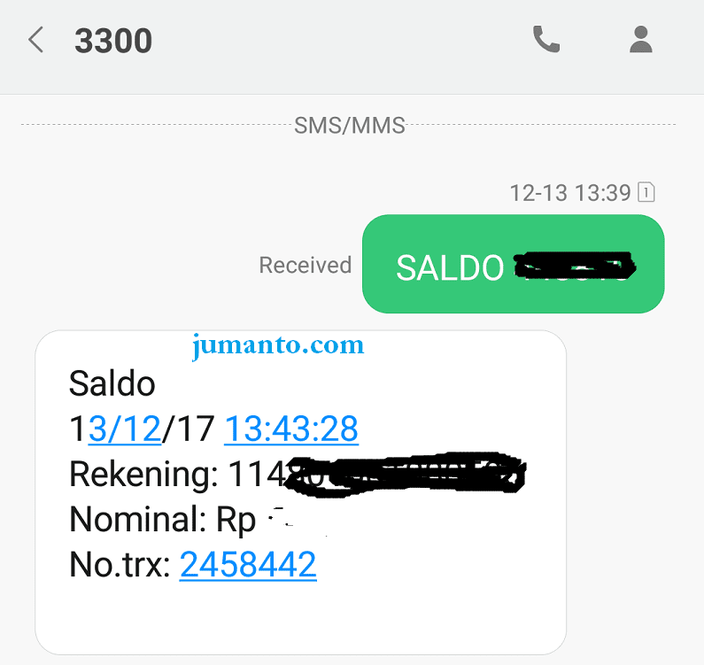 cara cek saldo atm BRI lewat sms banking