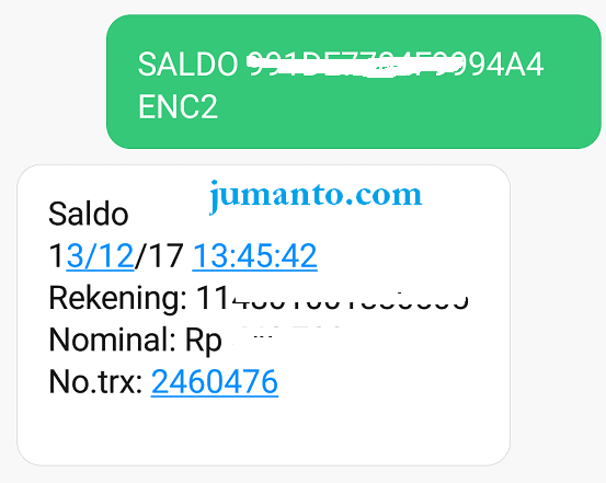 sms saldo atm bank bri pakai mobile banking