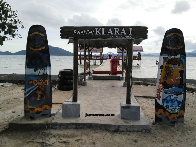 gambar pantai klara lampung