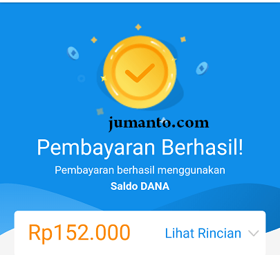 pembayaran tix id berhasil pakai saldo dana