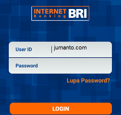 login ke bri mobile pakai username dan password
