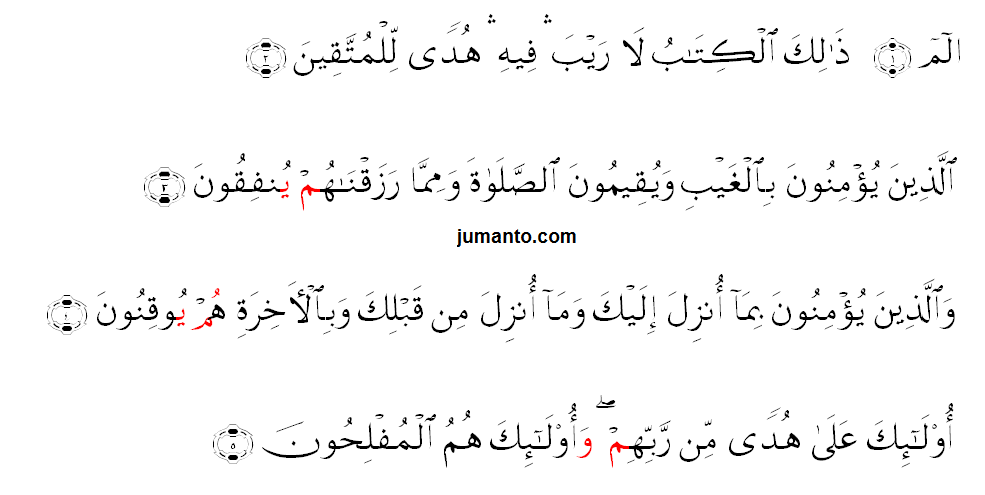 contoh idzhar syafawi di surat al baqarah dan ayatnya