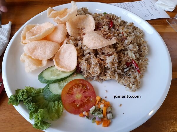 review nasi goreng teri medan warung kopi alam metro
